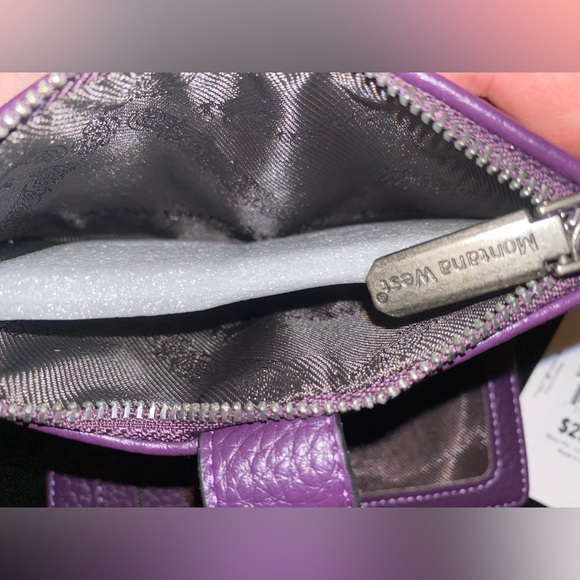 Lot of 2 Montana West Pink Wristlet Clutch & Purple Wallet - Picture 9 of 12